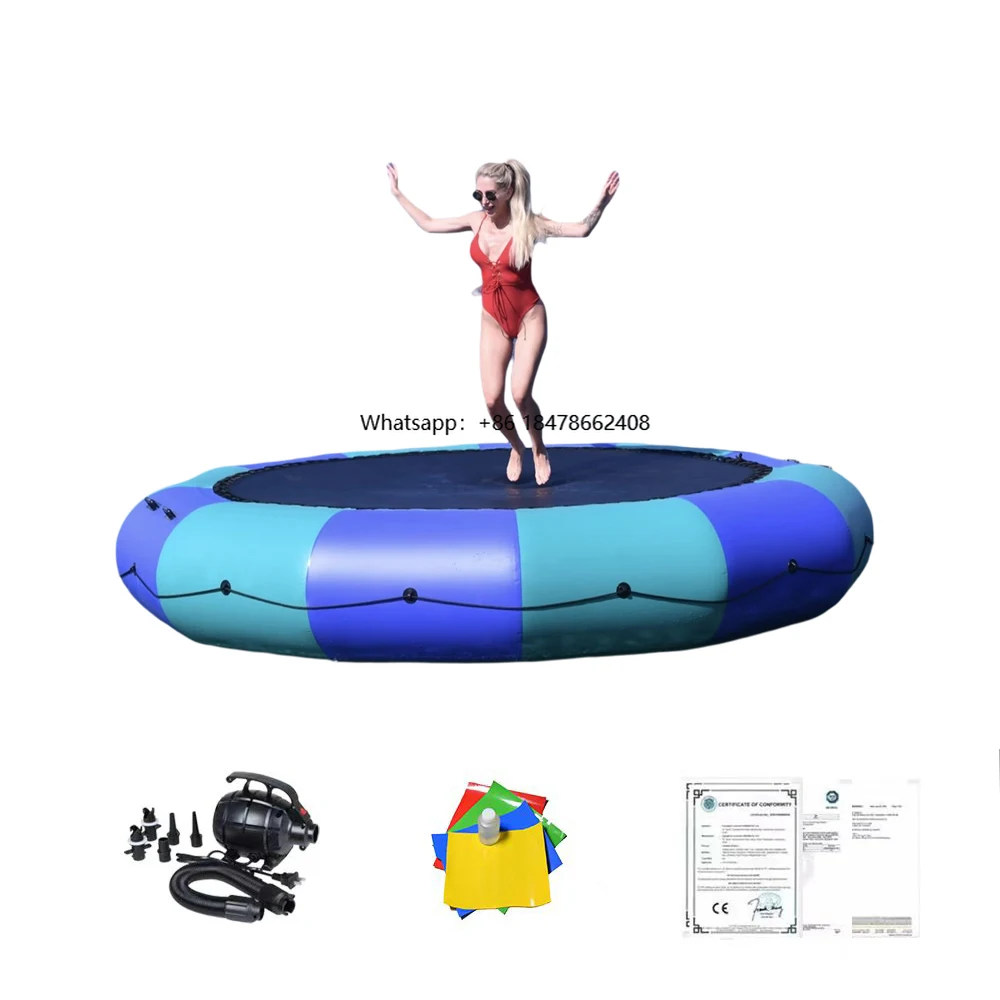 

Residential Inflatable Water Jumping Bed & Trampoline PVC Material Indoor Outdoor Use Floating Round Design Factory Direct Sale