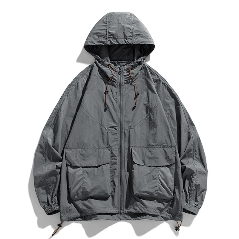 Męska oddychająca kurtka ochronna na co dzień i do sportu, chroniąca przed słońcem, lekka, oddychająca kurtka ochronna, kurtka wędkarska, kurtka wspinaczkowa