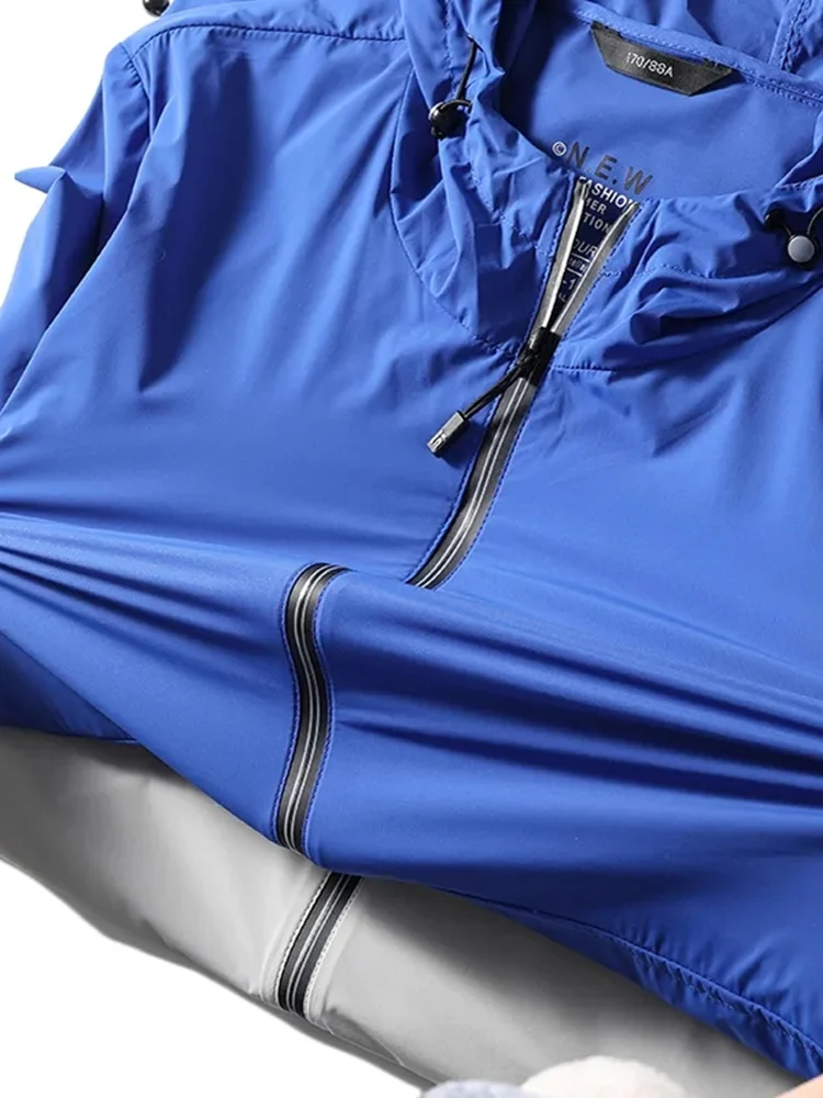 سترة رجالية جديدة متطورة للصيد في الهواء الطلق مع حماية من الشمس، فضفاضة وعصرية، مناسبة للربيع والصيف، مع قبعة، قابلة للتنفس ...