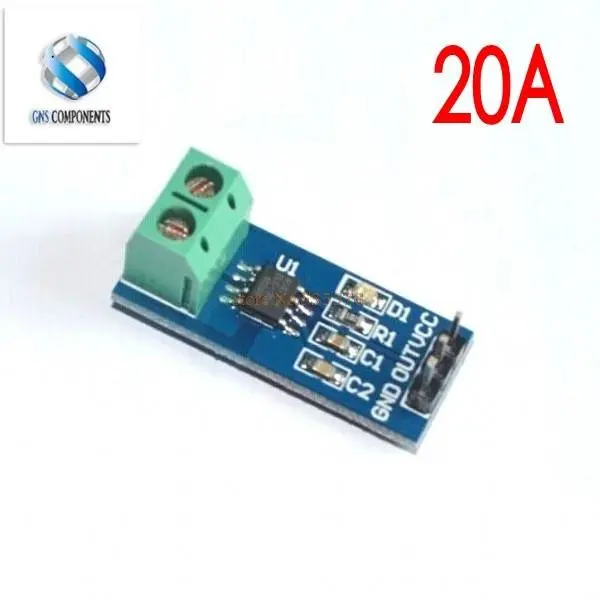 

NEW 20A Hall Current Sensor Module ACS712 model 20A deal in all kind of electrocnic components