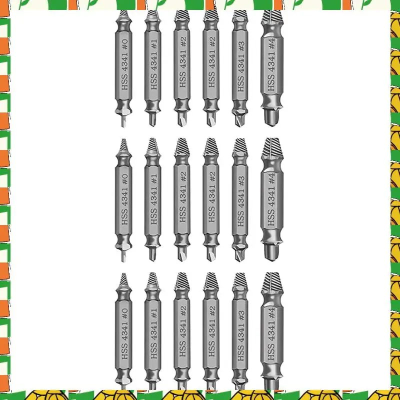 

6Pcs Screw Remover Set Screw Remover With Magnetic Bit Holder Broken Screw Remover, Broken Screws High Speed Steel