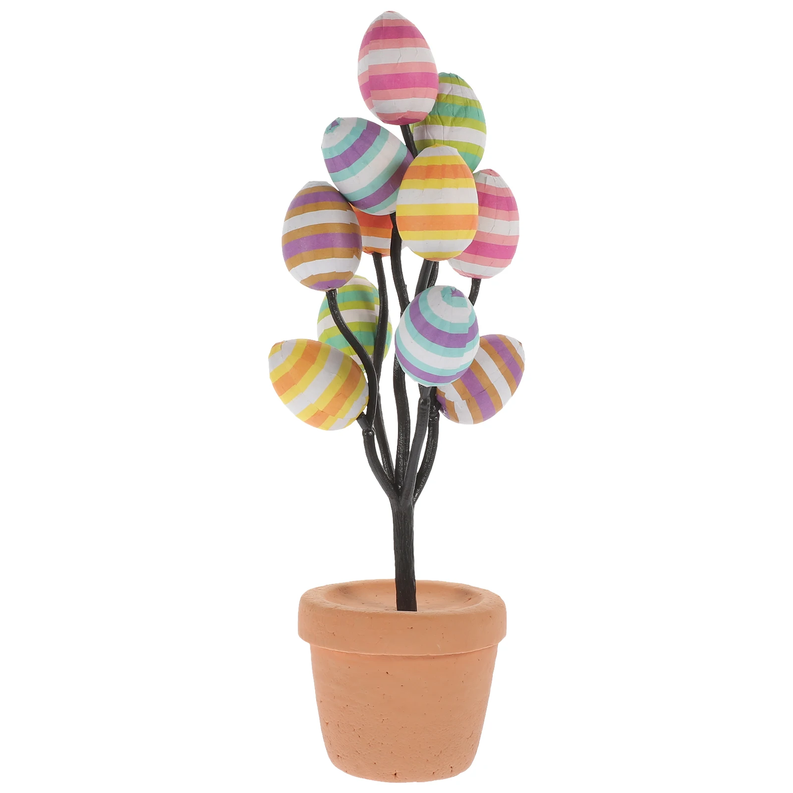 

Easter Egg Bonsai Statue Decorations DesktopPlants Table Centerpiece Craft Beautiful Appearance Fine Details Easter Supplies