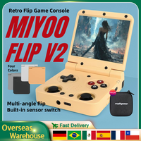 MIYOO Flip V2 Retro Handheld Game Console 3.5''IPS Screen Compact Portable Game Machine Dual analog Flip Handheld Game Console