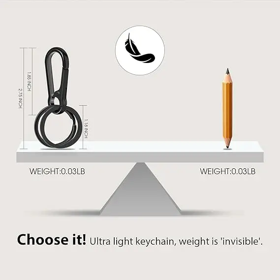 Metal Keychain Clip Hook Keychain Keyring Key Chain Ring Clip Holder for Car Keys