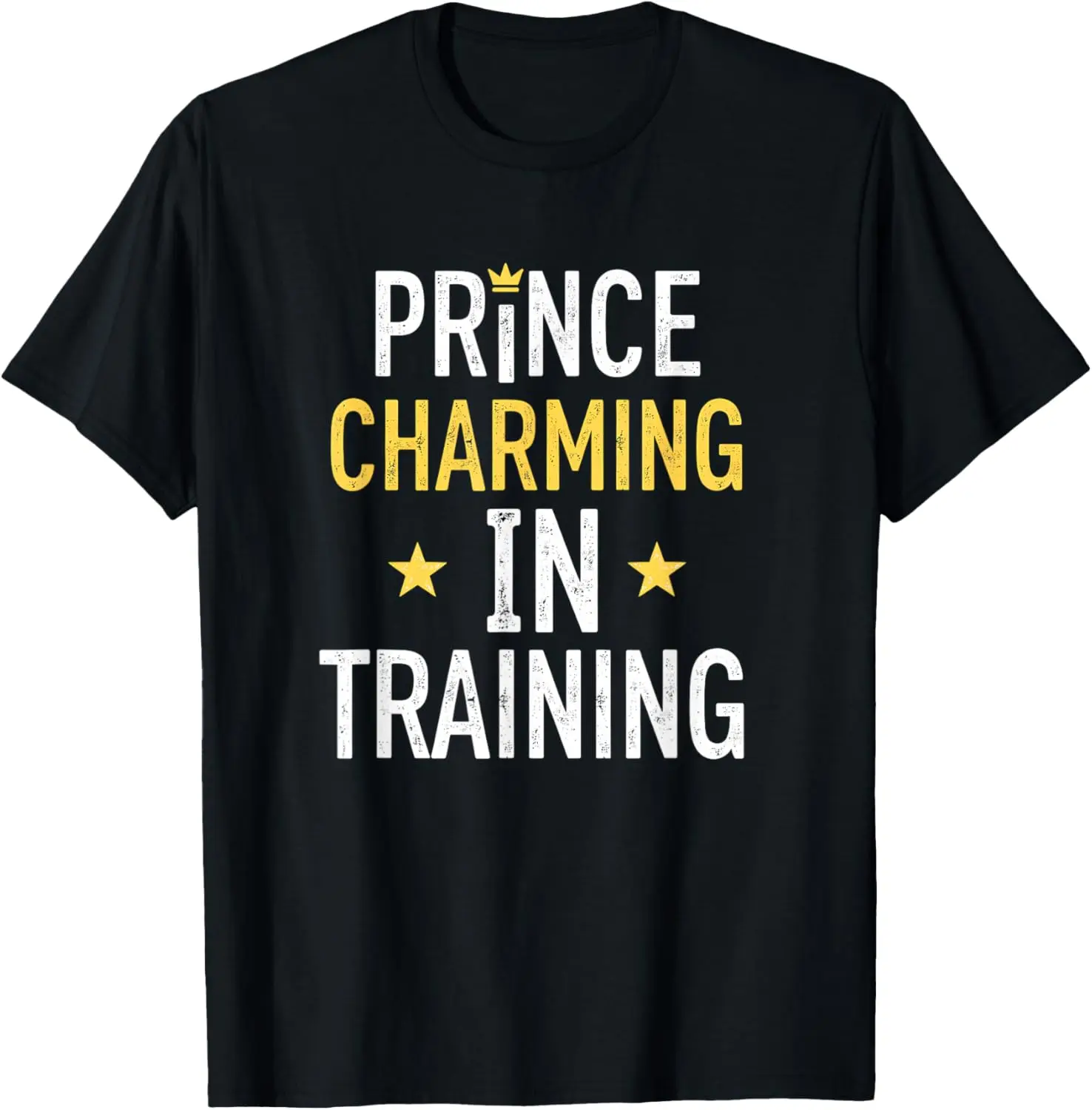 Prince Charming In Training Halloween T-Shirt 100% Cotton Trendy Y2K Short-Sleeve Tee – Soft, Quick-Drying, & Moisture-Wicking;