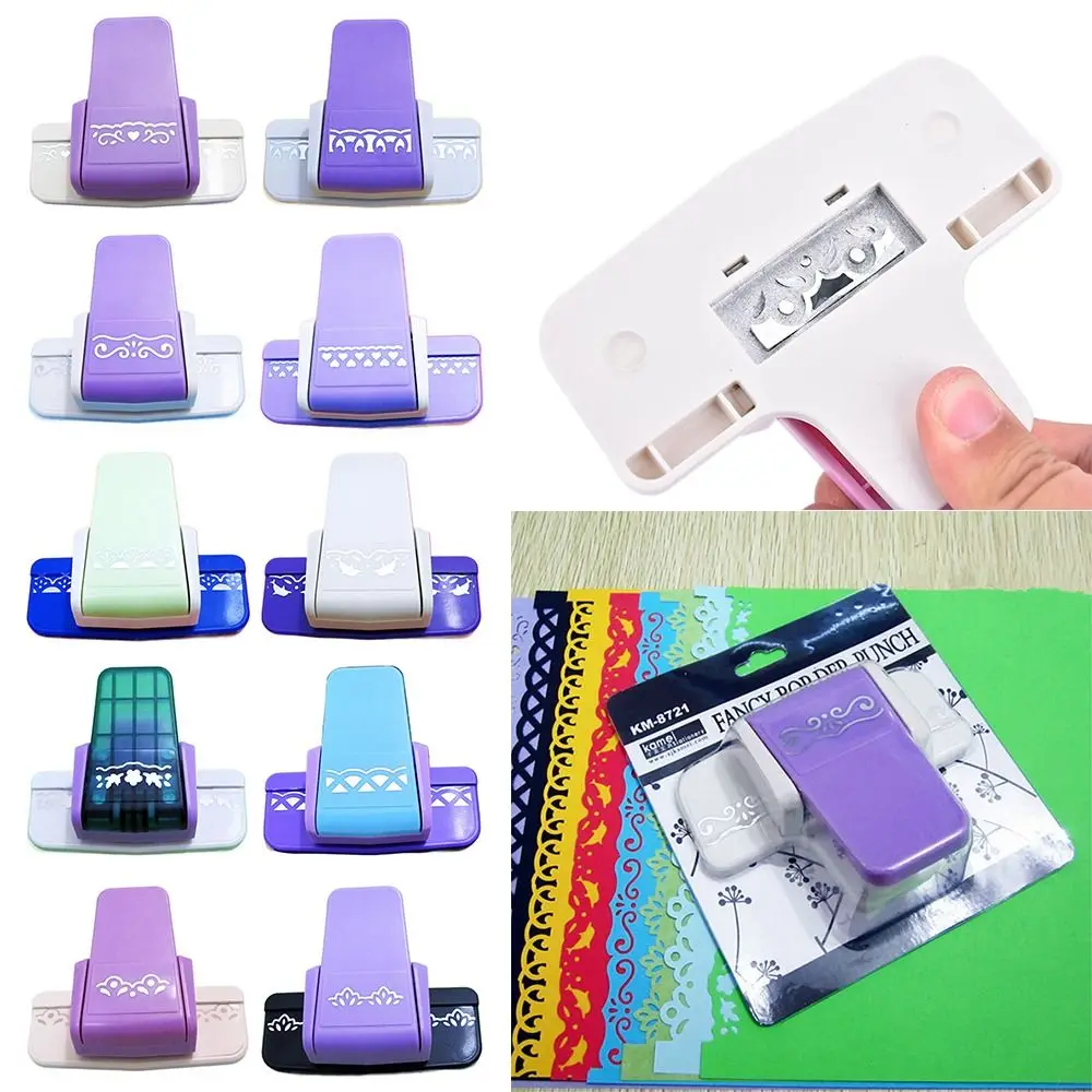 

Supplies Paper Cutter Decorative Border Handmade Gift Embossing Punch DIY Scrapbooking Fancy Border Punch S Flower Design
