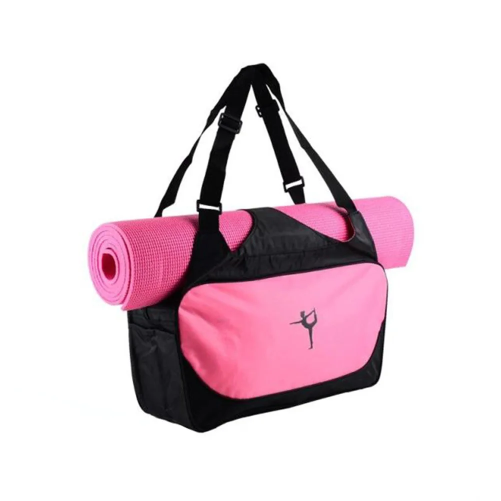 Yoga Bag Portable Large Capacity Waterproof Travel Shoulder Bag Removable Straps Carrying Handbag for Gym Sports Hiking