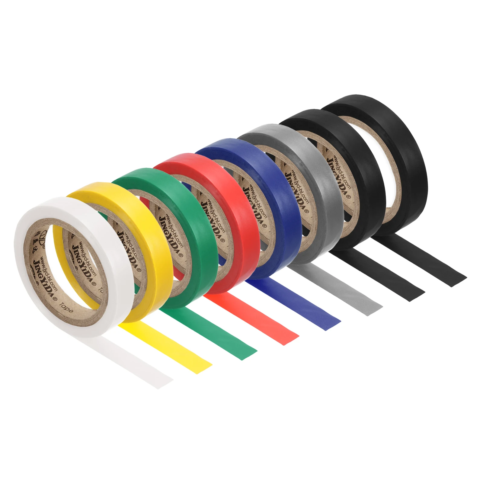 Uxcell 8 لفة قبضة التنس التشطيب الشريط المضادة للانزلاق البلاستيكية مضرب التشطيب الشريط مضرب الملحقات لزجة ختم ل تنس الريشة