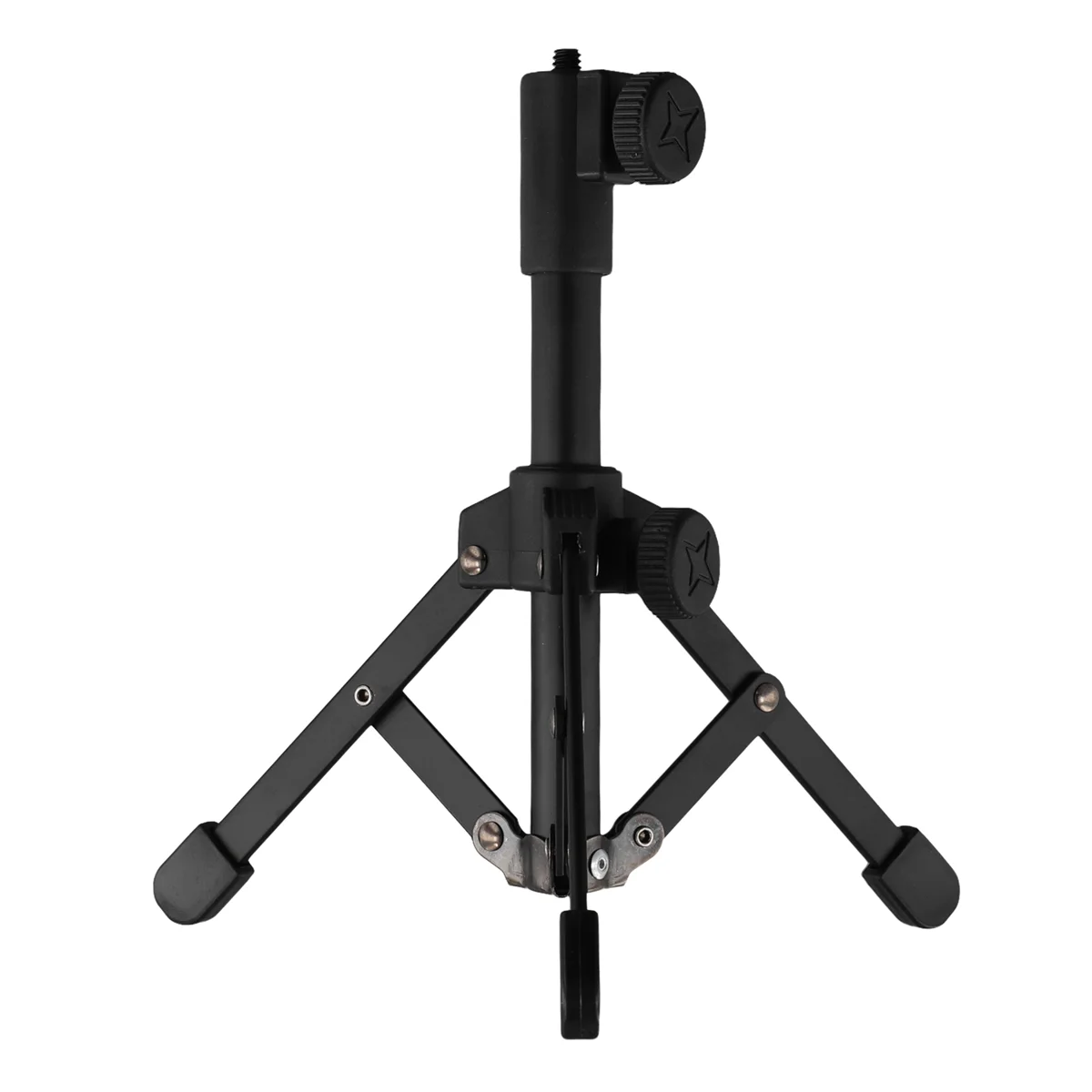 

ABJG-Mini Tabletop Tripod Microphone Mic Stand Holder with 1/4 Inch Threaded for Meetings Lectures