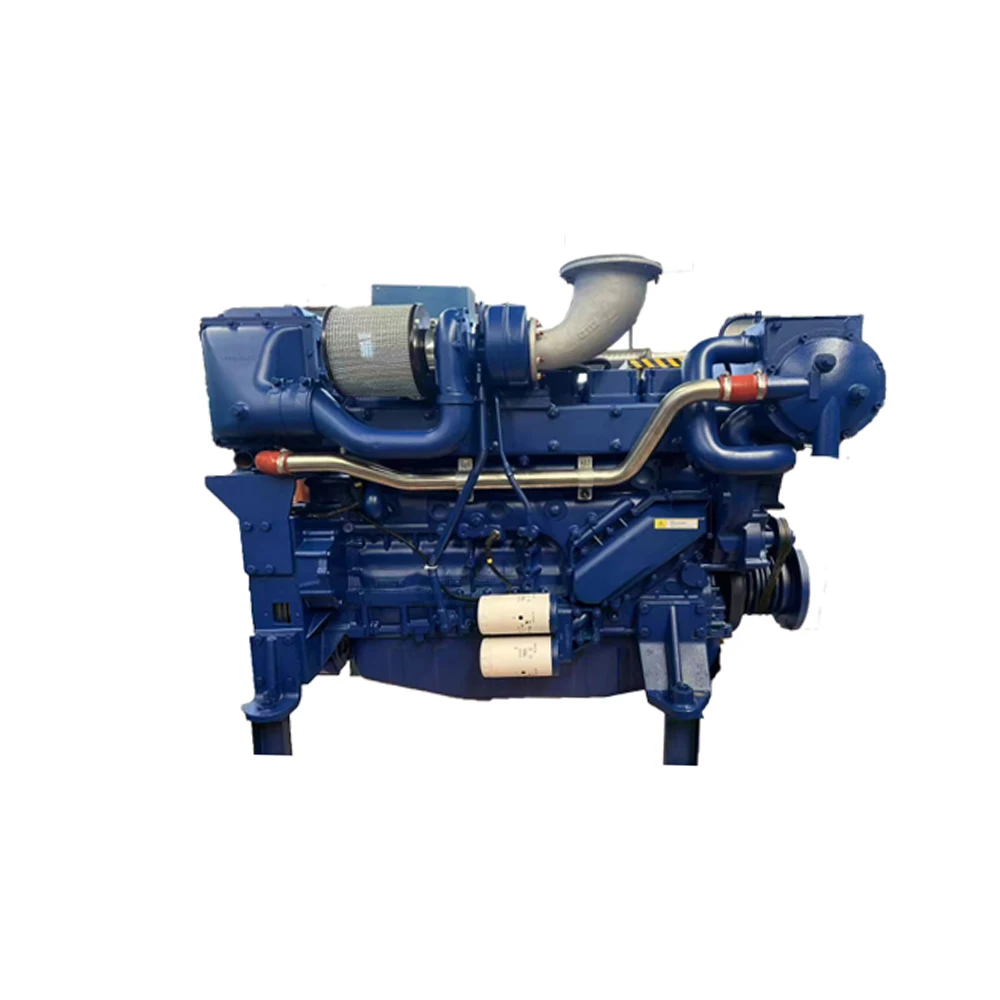 For Weichai WP13 400HP 450HP 500HP 550HP 6 Cylinder 4 Stroke Water Cooled Inboard Marine Diesel Engine Assembly with Gearbox