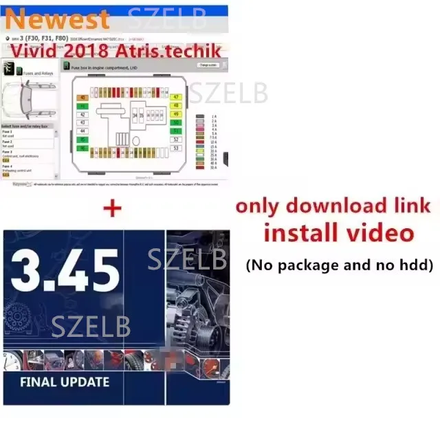 2026 Neueste Version Autodata3.45 und Vivid 2018 Auto-Reparatursoftware + Installations-Videoguide + Kostenlose Ferninstallation und Support