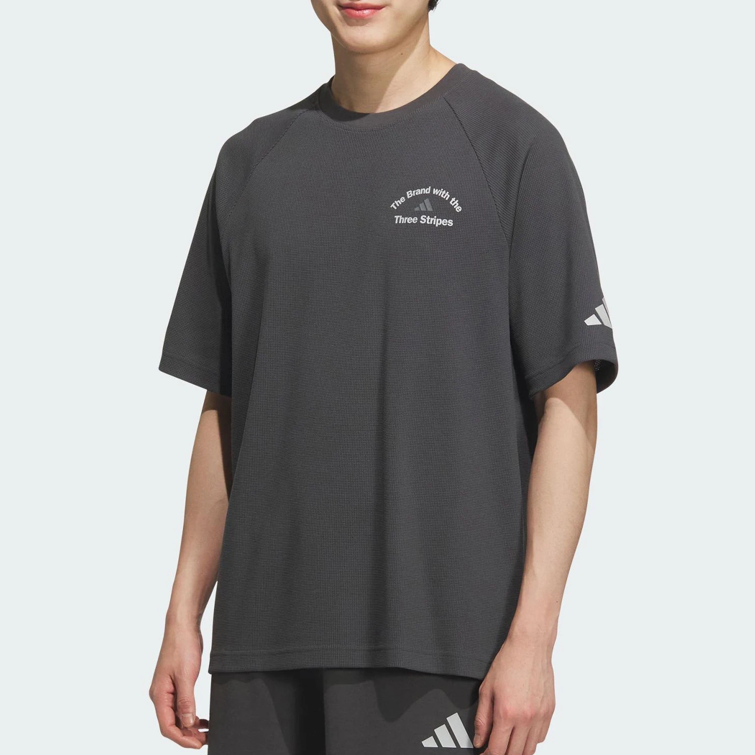 Adidas genuine summer men's breathable sports short sleeved shoulder sleeves KF0128