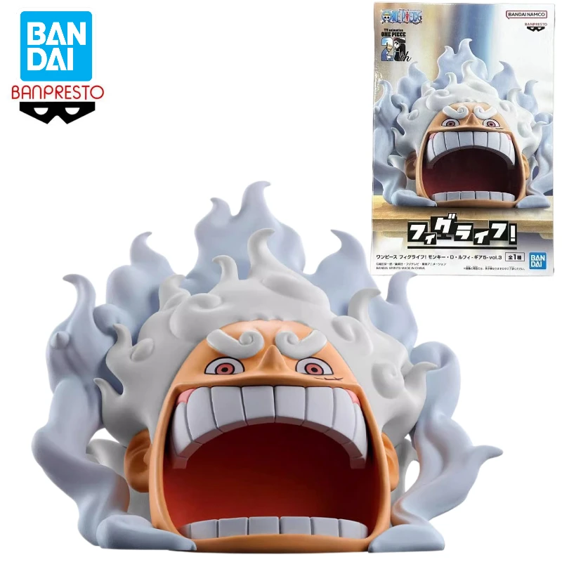 In Stock Bandai BANPRESTO One Piece FigLife Nika Monkey D. Luffy Gear5 Vol.3 Anime Action Figure Toy Gift Model Collection Hobby