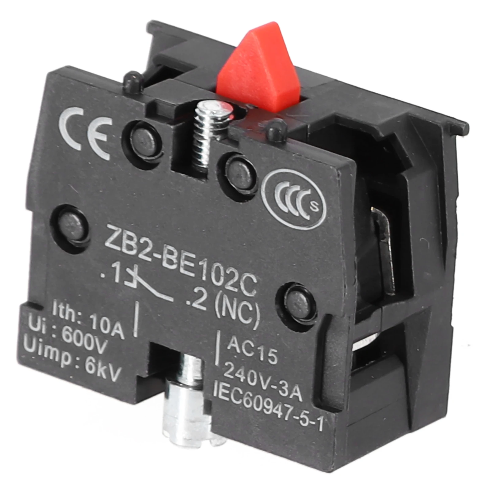 Push Button Joystick Switch ZB2BE101CBE102C 10A 600V with Normally Open Normally Closed Contacts for Equipment Control