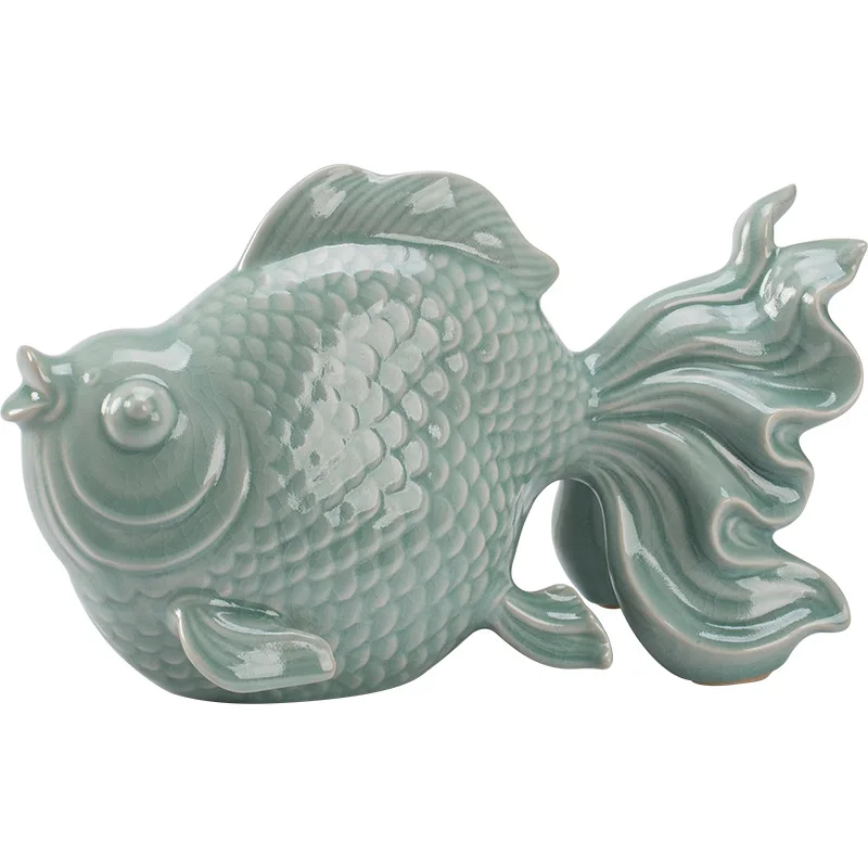 

Song Dynasty, aesthetics, Chinese style, Ru kiln fish, ornaments, ceramics, more than every year