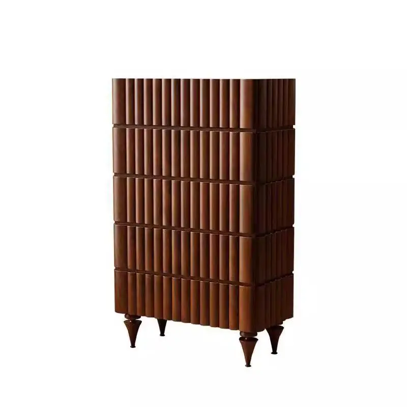 

Vintage Bedroom Locker Solid Wood Multi-Drawer Storage Cabinet Decorative Locker