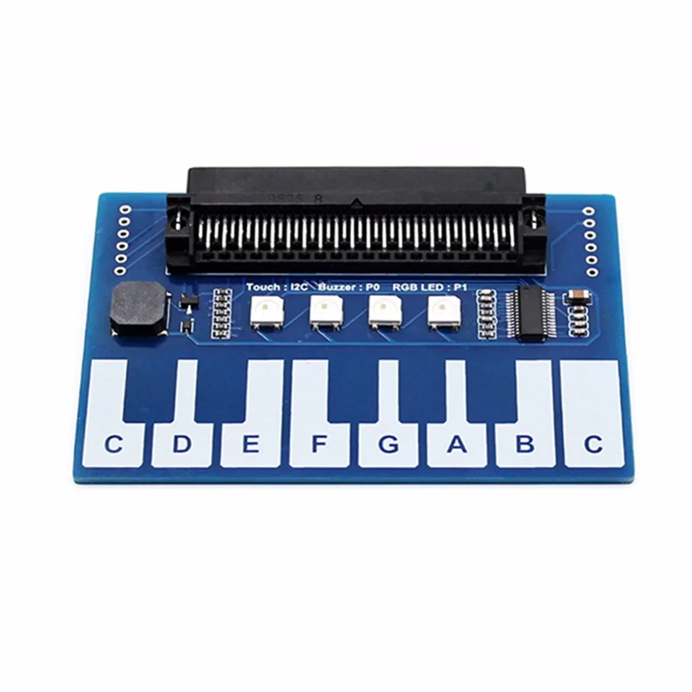 3.3V Mini Piano Module for BCC micro:bit microbit Touch Keys to Play Music, Capacitive Touch Controller TTP229, with 4x RGB LEDs