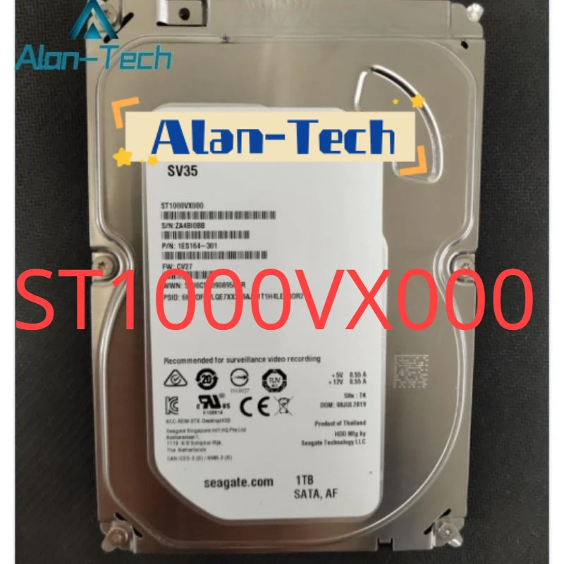 

For Sea-gate SV35.6 ST1000VX000 1TB 7200 RPM 64MB Cache SATA 6.0Gb/s 3.5" Surveillance Hard Drive Bare Drive