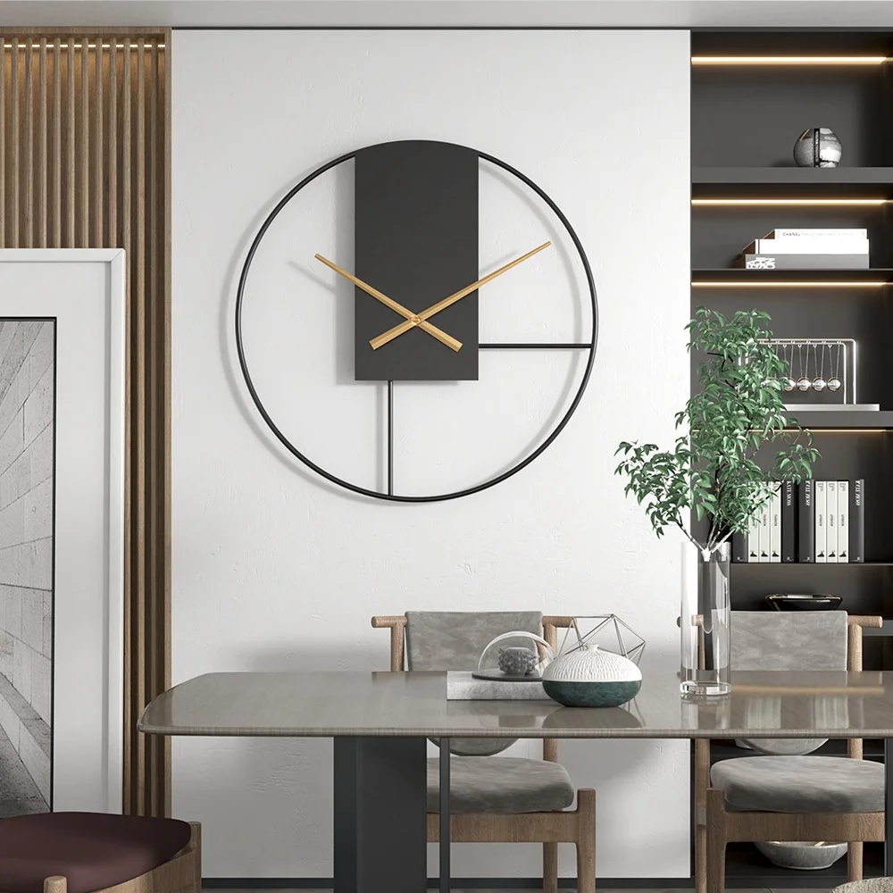 

Retro Wall Clock, Living Room, Simple and Silent Wall Clock, Home Creative Decoration, Wall Mounted Clock, Restaurant Clock