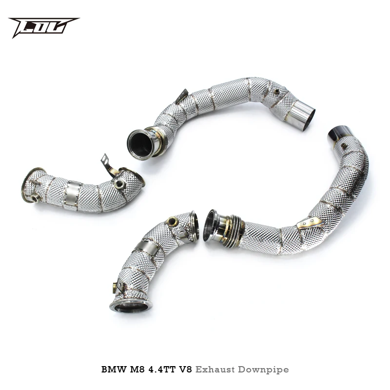 Factory Outlet High Flow Exhaust Downpipe For BMW M8 4.4TT V8 2019-2023 Stainless Steel Car Exhaust Pipes System