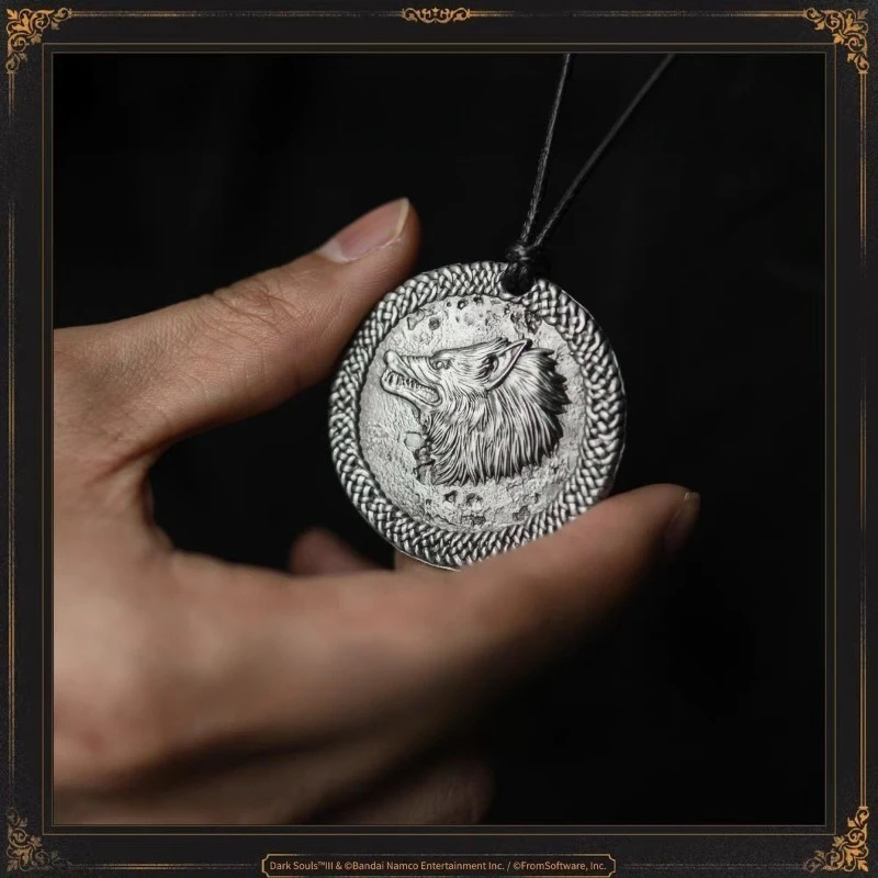 DARK SOULS Game Peripheral Starforged Star Forged Flange Guard Wolf Pattern Pendant Accessories Collect Gifts