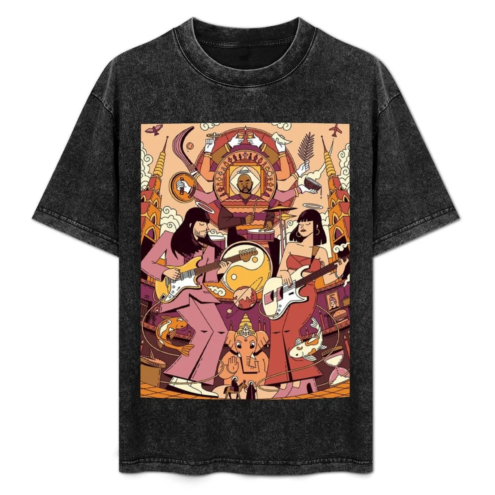 

Khruanbin Memorable Concert - Aesthetic T-Shirt Work Short Sleeve Cotton Top