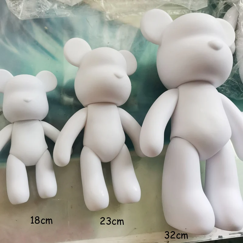 Handmade Various Size Gloomy Bear POPOBE White Blank Mold Vinly Toys  for DIY painted Bear Education Toys Collectors