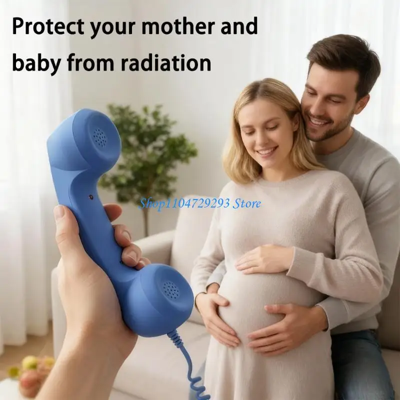 Y2GD Retro Phone Handset for MobilePhone & AndroidFram, Cell Phone Receiver with Microphone & Comment, Vintage Old School