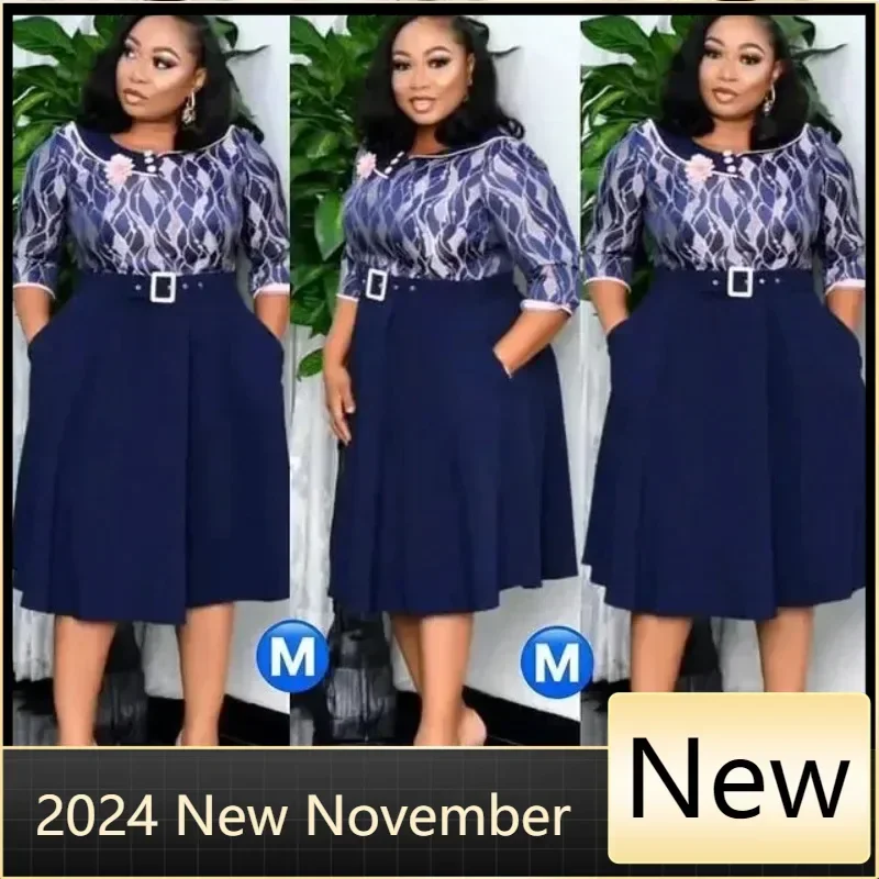 

Customized Customized 2025 Patchwork Pleated African Clothes Plus Size Africa Clothing Christmas Robe African Print Dresses For