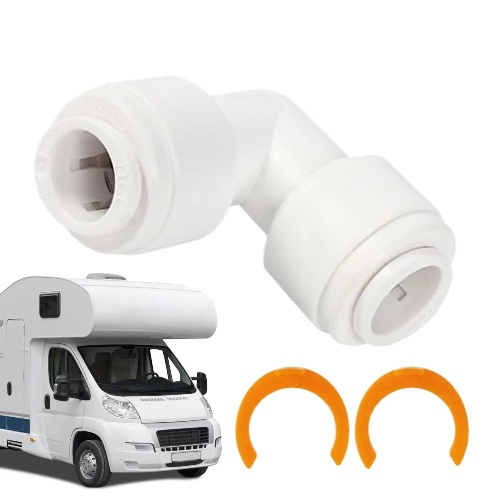 

Соединитель для водяного шланга RV 1/2 дюйма, универсальный сливной соединитель для канализации RV, для подключения к системе слива в кемпинге