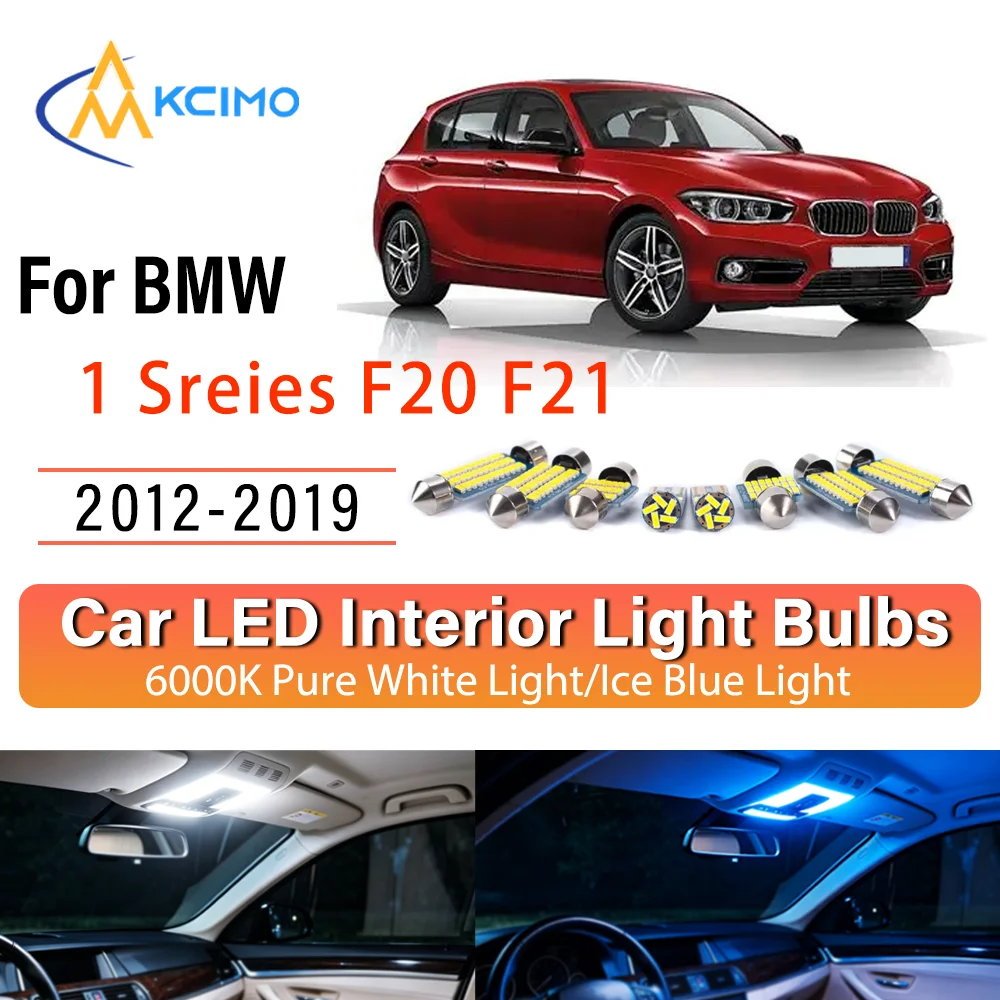 Pour BMW 	 Kit de remplacement de lampes intérieures LED à éclat persistant pour BMW Série 1 F20 F21 2012-2019 – Amélioration des lampes de dôme, de lecture, de coffre et de habitacle