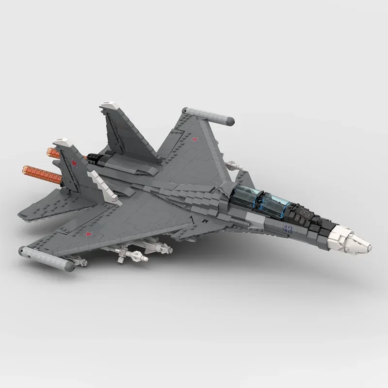 Moc قوالب بناء نموذج مقاتلة عسكرية 1:35 مقياس Su-30 التكنولوجيا وحدات كتل هدايا لعب للأطفال لتقوم بها بنفسك مجموعة الجمعية