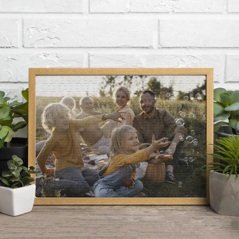 Custom Photo Jigsaw Puzzle Personalized Picture Puzzle Customized Your Own Image Paper Puzzle Multiple Sizes DIY Gift for Family