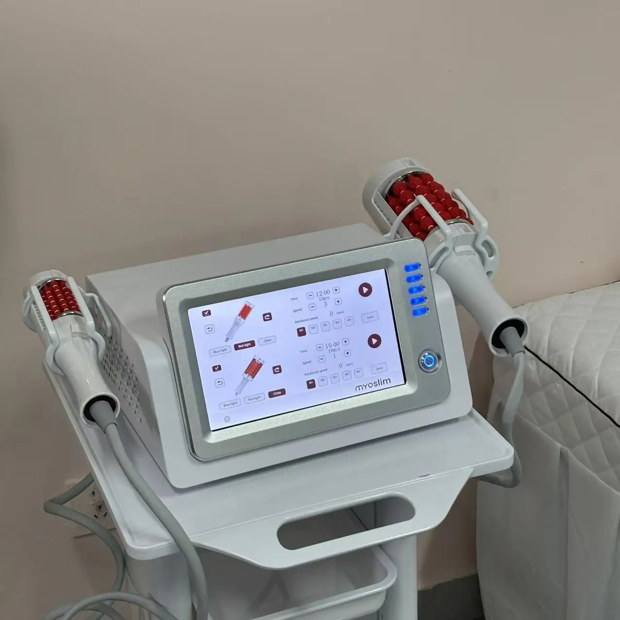 

Myoslim Новый настольный RF машина для коррекции фигуры Роликовый аппарат для уменьшения жира и магнитного похудения EMS для коррекции фигуры и похудения Белый