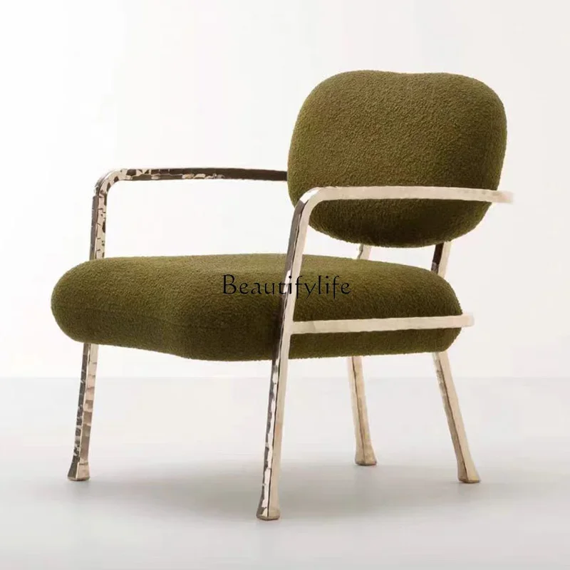

LJY*Modern simple villa model room light luxury simple single leisure chair
