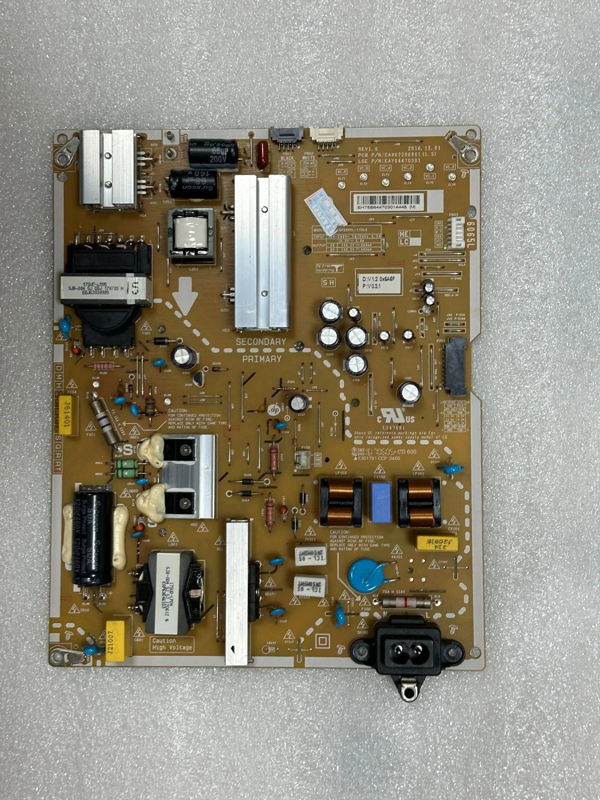 

Original LGP6065L-17UL6 EAX67206901 EAY64470301