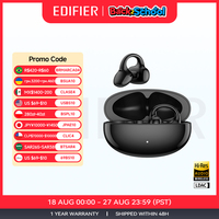 EDIFIER LolliClip Open-ear True Wireless Earbuds Bluetooth 5.4 Hi-Res LDAC Adaptive ANC Earphone Multipoint Connection IP56
