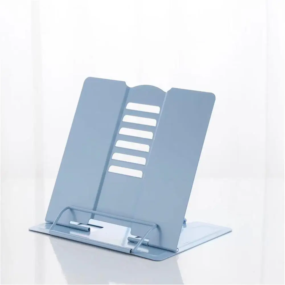 Metal Book Stand Angle Adjustable Stable Support Space-saving Avoid Neck Pain Foldable Ergonomic Tablet Stand