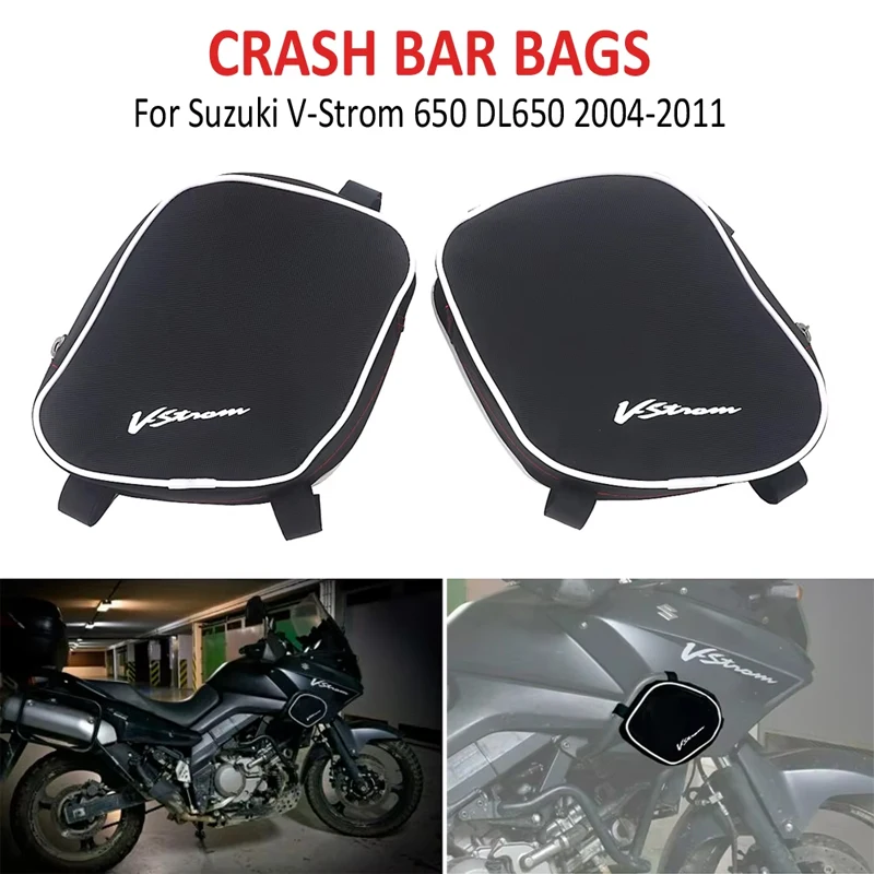 

For Suzuki V-Strom DL650 DL 650 dl650 dl 650 2004-2011 Motorcycle Accessorie Waterproof Bag New A pair crash bar bags