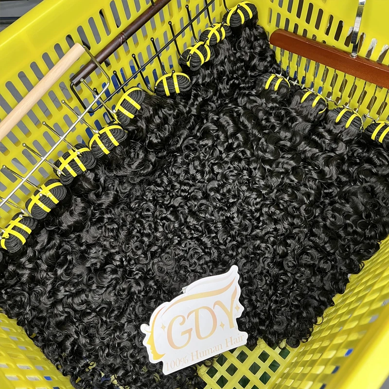 Burmese Curly Raw Virgin Hair Bundles Thick 100% Unprocessed Human Hair Extensions Vietnamese Wavy Bouncy Double Weft Full Head