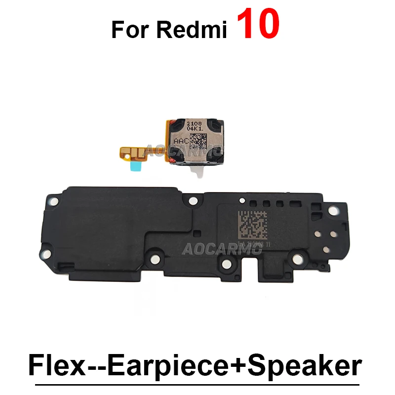 For Redmi 10 10C Note10 Pro Earpiece Ear Speaker And Bottom Loudspeaker Buzzer Flex Cable Replacement Parts For Redmi Note 10Pro