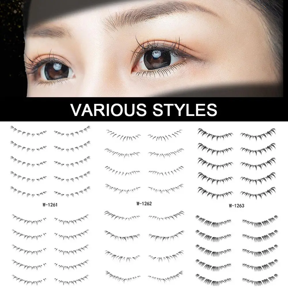 

Lower Eyelash Tattoo Patch Flat Lazy Makeup Tool Enlarge Symmetrical Disposable Sticker Beauty Your Eyelashes Eyes Tool Tat Y1B9