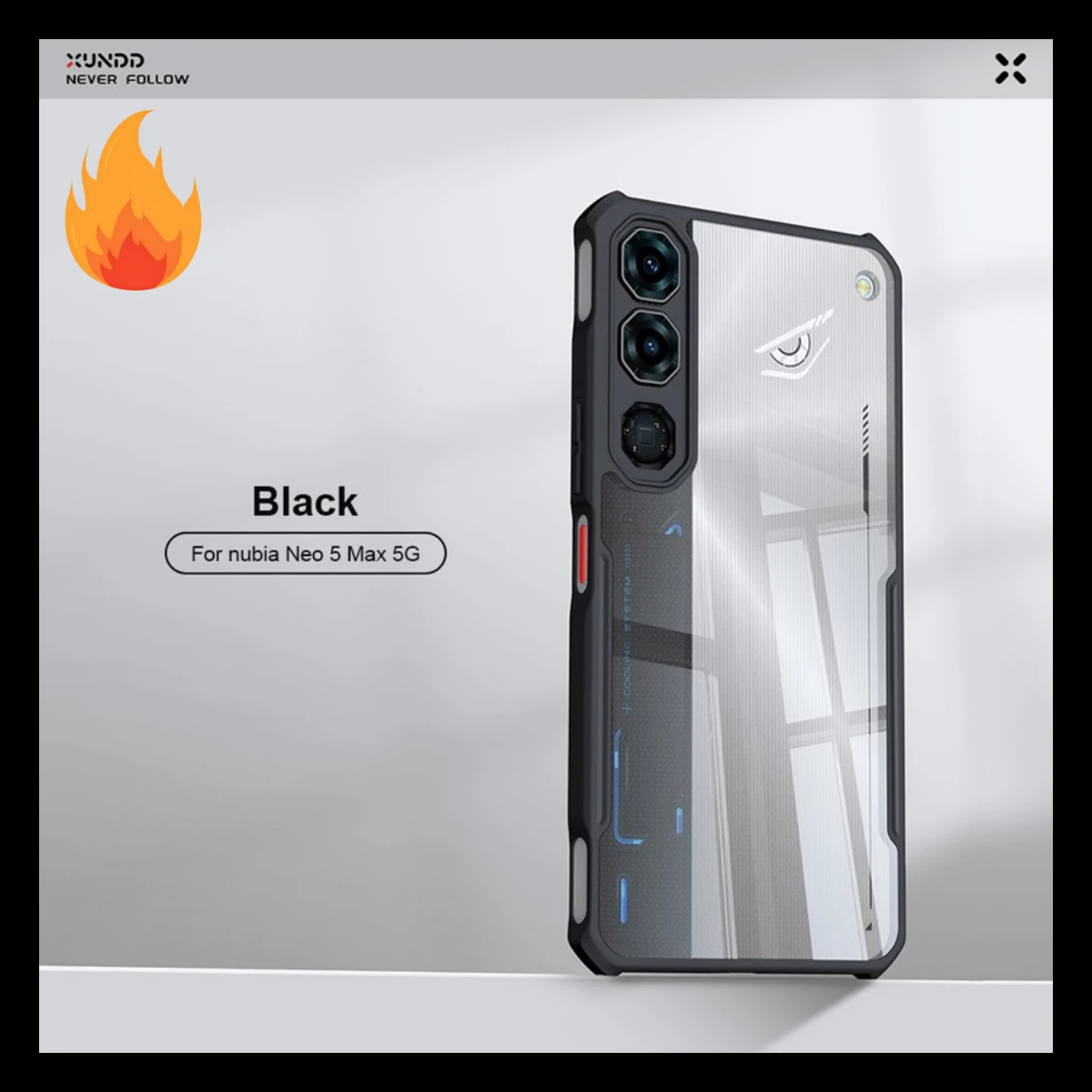 Xundd Case For Nubia Neo 5 Max Airbags Shockproof Transparent PC + Soft TPU Camera Protection Phone Cover