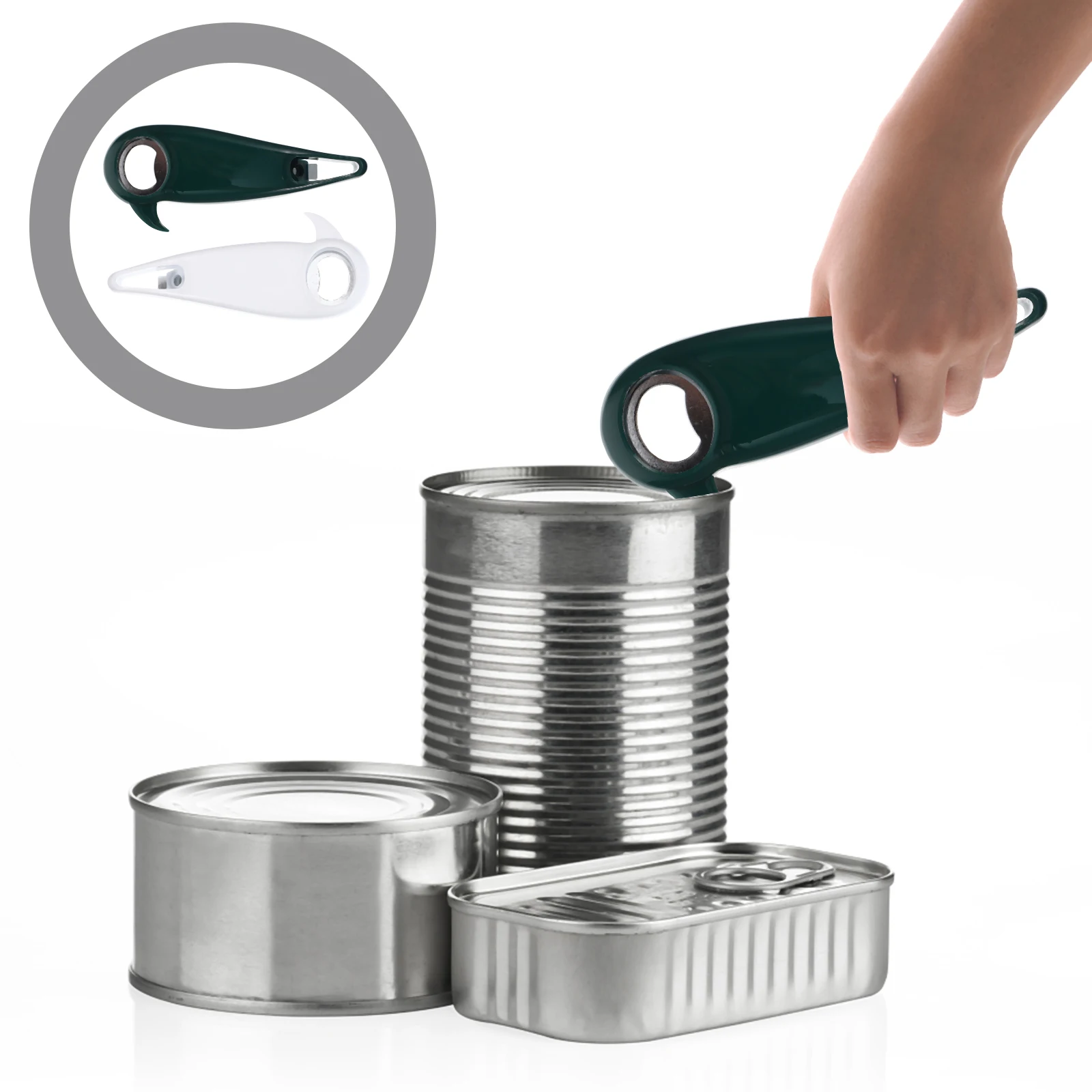 

2pcs Bottle Opener Compact Wear-resistant Manual Openers for Daily Use Can Household Mini Multi-function Portable Kitchen