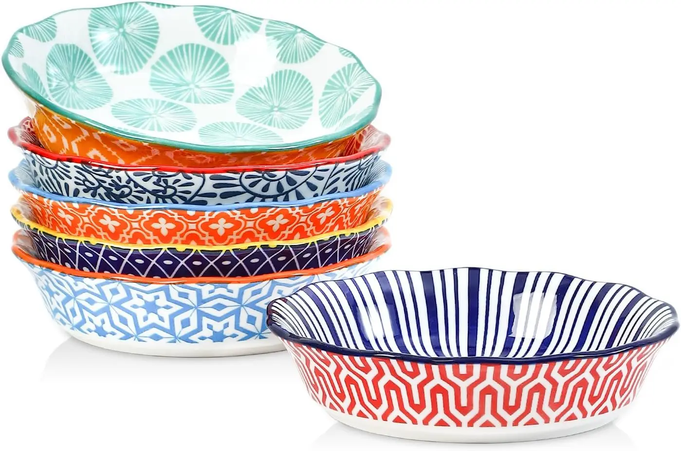 

Керамические мини-формы для пирогов, 6-дюймовые формы для выпечки, маленькие тарелки для пирогов с рифленым краем для десертных яблочных пирогов