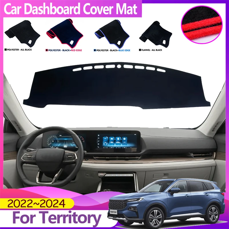 

Car Dash Mat For Ford Territory Equator Sport 2022 2023 2024 Dashboard Cover Anti-slip Dashmat Avoid Light Pads Auto Accessories