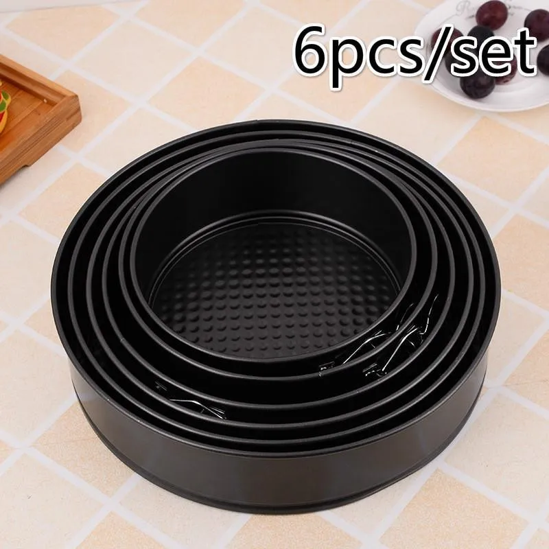

New Practical 18/20/22/24/26/28cm 6pcs/Set Cake Pan Bakeware Mould Baking Tools Home Round Cake Mould Home Kitchen Supplies