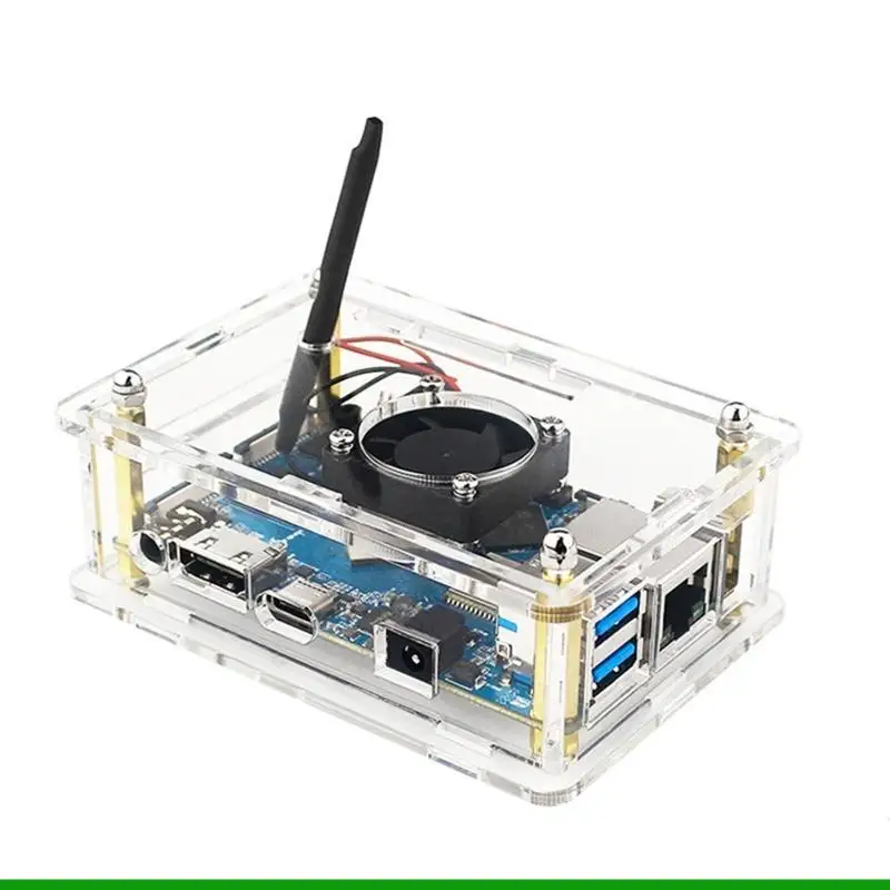 

U55C Heatsink for Case for Orange 4 Lts Acrylic for Case DIY with Quiet Cooling Fan Heatsink Durable