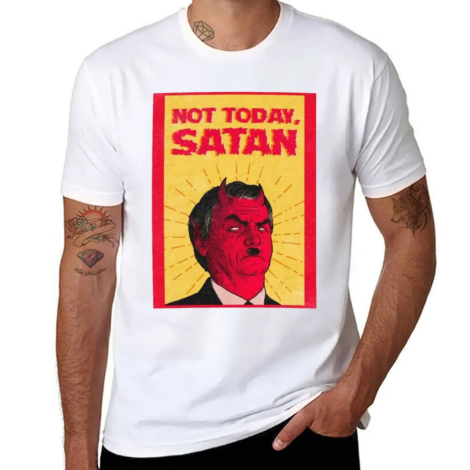 Bolsonaro Satan T-Shirt summer clothes vintage clothes slim fit t shirts for men