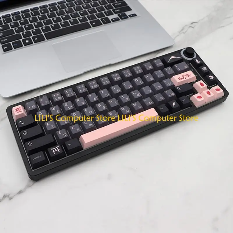

A52B High PBT Механическая клавиатура клавишные клавиши ночная сакурас краситель Subb 136 Keycap японский
